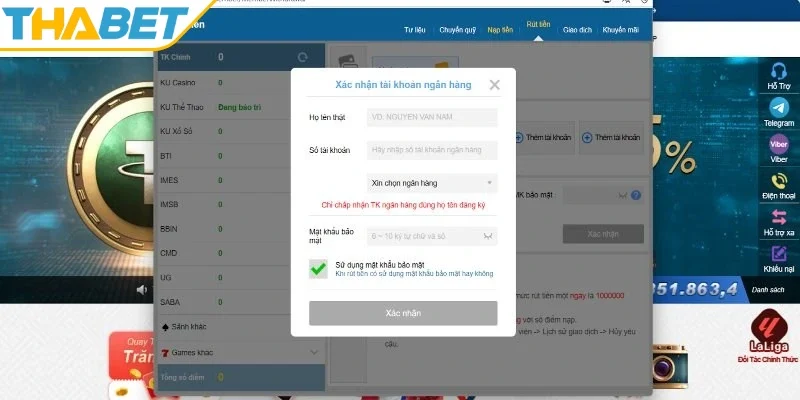 Hướng dẫn chi tiết các bước rút tiền THABET nhanh chóng, thành công